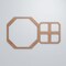 Ekena Millwork Large Johnston Decorative Fretwork Wood Wall Panels, Wood (Paint Grade), 39 1/4"W x 23 7/8"H x 3/8"T WALW24X24X0375JHNMF - alternate 4